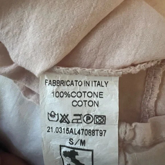 Pastel Pink Floral Detail Top - Made in Italy - Picture 6 of 7